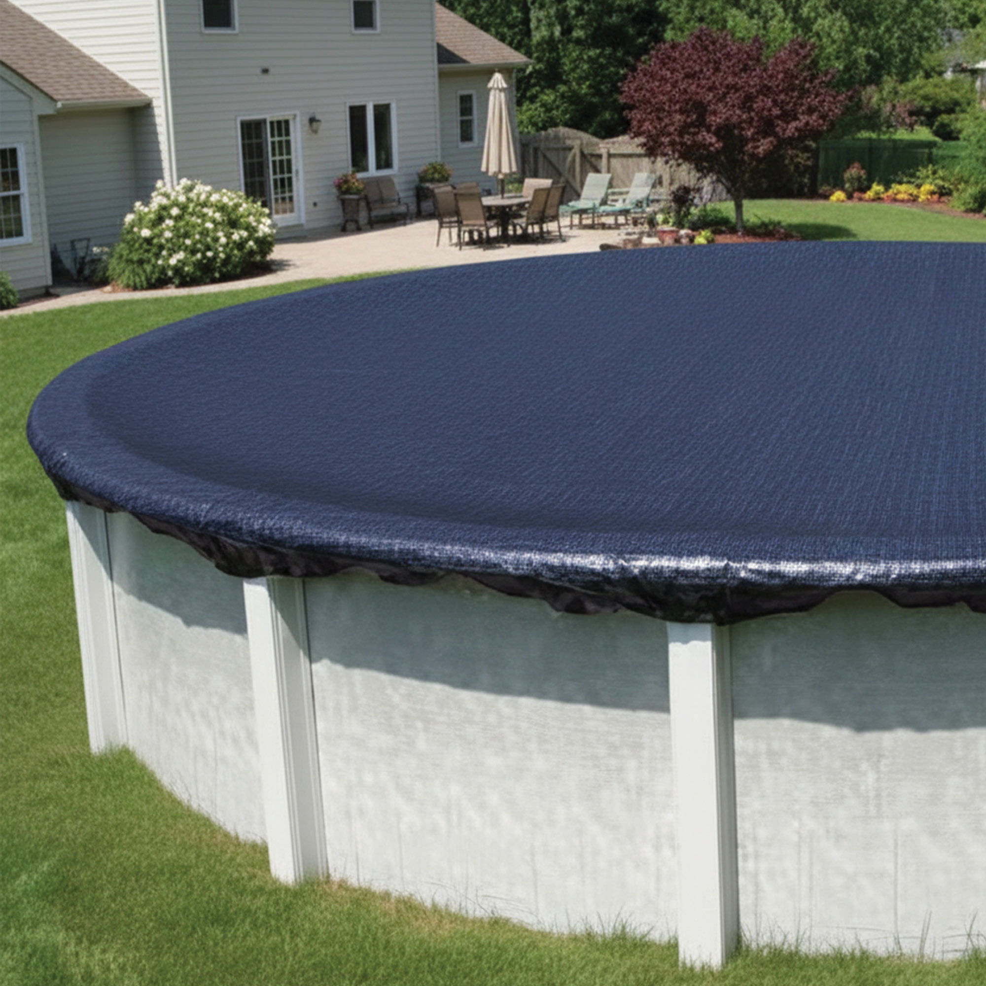 Swimline 16' x 32' Super Guard Reinforced Oval Winter Cover for Above Ground Oval Swimming Pools -