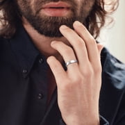 ChicSilver 925 Sterling Silver Ring for Men and Women, 5mm Wide Band Ring, Classic Wedding Band, Minimalist Unisex Jewelry Ring, Comfort Fit Silver Ring for Everyday Wear