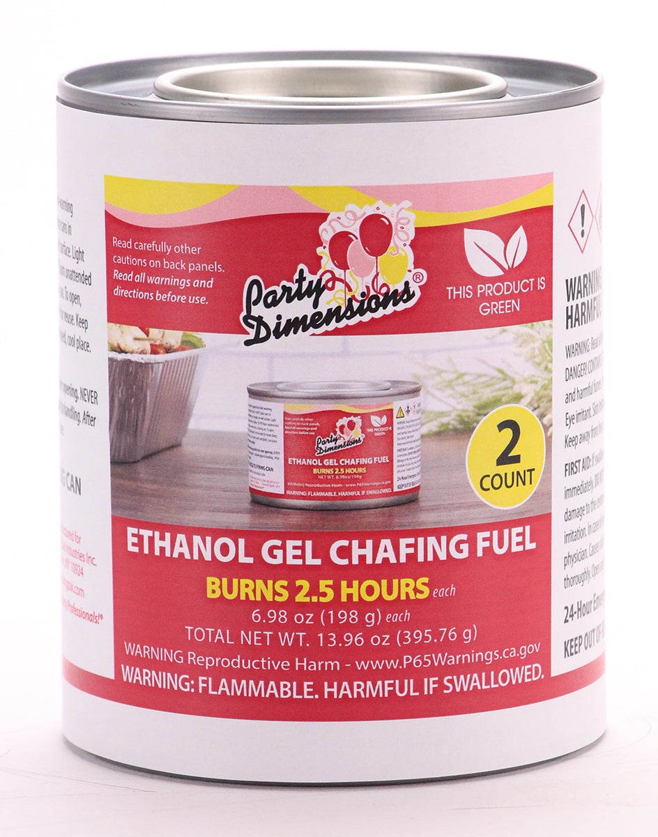 Ethanol Gel Chafing Fuel/Burns for 2+ Hours/Entertainment Cooking