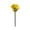 Yellow, variant on Ceramic Flower Bee Water Feeder Stakes 8.66 Inch Outdoor Pollinator Drinking Station, Colorful Poppy Shape Garden Water Bowl Stakes for Butterfly Bee Yard Lawn Decor