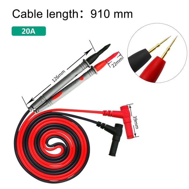 Bgsha Multimeter Voltmeter Cable Ultra Fine Needle Tester Unique Probe Test cord