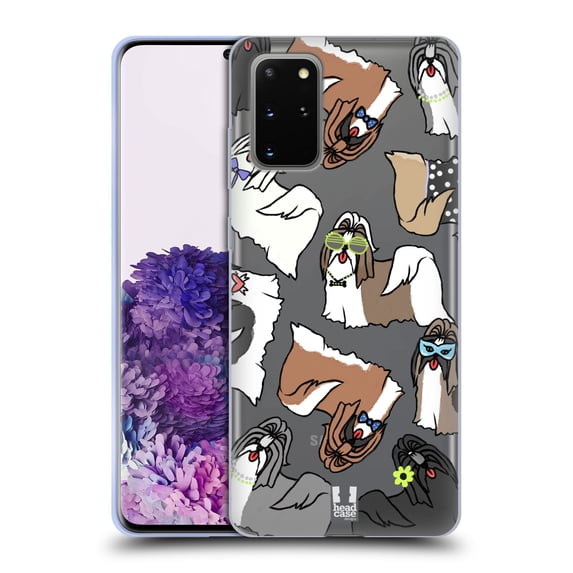 Head Case Designs Dog Breed Patterns 2 Shih Tzu Soft Gel Case Compatible with Samsung Galaxy S20+ / S20+ 5G