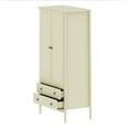 thumbnail image 5 of Crown Full Wardrobe with Hanging and 2 Drawers in Off White, 5 of 7