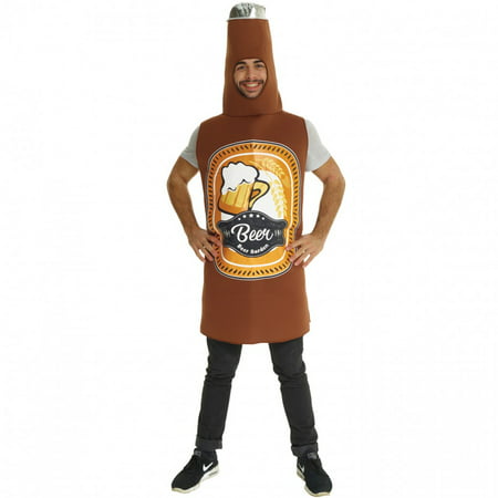 Morphsuits Adult Beer Bottle Costume Adult Costume, Brown, One-Size
