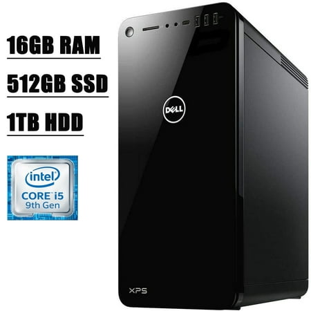 Flagship Dell XPS 8930 Desktop Computer I 9th Gen Intel Hexa-Core i5-9400 I 16GB DDR4 512GB SSD 1TB HDD I 4GB GeForce GTX 1650 HDMI USB-C WiFi Bluetooth 4.2 Win 10