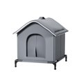 thumbnail image 2 of Caseta para gatos de exterior, elevada, resistente a la intemperie, portátil, aislada, refugio para mascotas. 2XL, 2 of 8