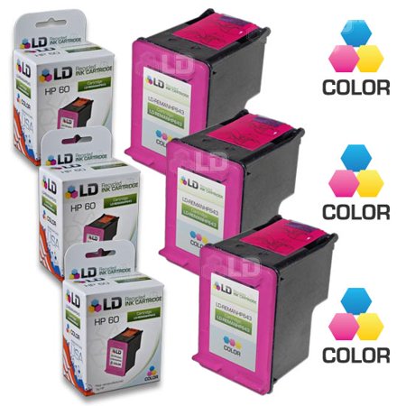 Remanufactured Replacement Cartridges for CC643WN (60) Tri-Color (3 Pack)