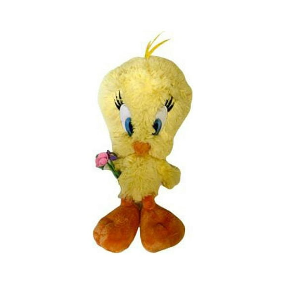 Tweety Bird 16" Plush Holding Flowers Bouquet Valentine Easter Spring Doll New