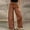 *Brown, variant on Women's High Waisted Wide Leg Jeans,Casual Cropped Denim Pants with Ruff Hem Black,Women's Plus XL