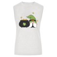 thumbnail image 4 of Camiseta sin mangas de primavera y otoño con cuello redondo suelto informal estampado para mujer Fridja  qr1441, 4 of 5