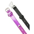 thumbnail image 2 of Wonder Nation Adjustable Strap Girl's Faux Leather Ornamental Buckle Belt, Perf, 2 pack, 2 of 2