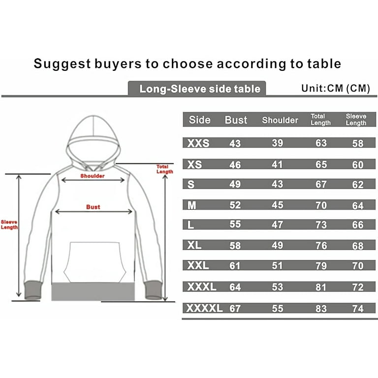 Hoodies That Fit Like a Dream: Your Go-To Anime Size Chart