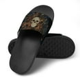 thumbnail image 4 of GZHJMY Stylish Slides for Women Men, Human Skull on Dark Natural Mystery Soft Flexible Slip-on Sandals Slippers, 4 of 7