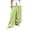 *07Light Green, variant on Womens Boho Summer Baggy Cotton Pleated Harem Pants Loose Elastic Waist Wide Leg Hippie Long Balloon Pants Brown S