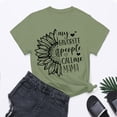 thumbnail image 4 of V-Neck Women's Short Sleeve T-shirt Life Is Better With My Boys Women Funny Mom Shirts Graphic Summer Short Athletic Casual Workout Tops,Green Women's Short sleeve T-shirt S, 4 of 4