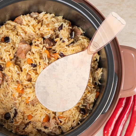 NUOLUX Versatile Orange Pc Nonstick Rice Paddle with Space Saving Design