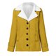 thumbnail image 4 of Puntoco-Chaqueta de talla grande para mujer, chaqueta con solapas de botones de felpa compuesta cálida de invierno, prendas de vestir, abrigo, liquidación de Navidad Puntoco Puntoco-3973, 4 of 5