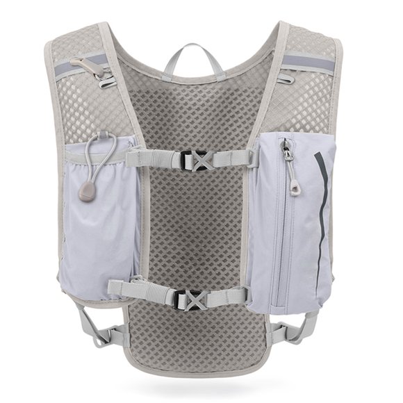 Outdoor Cycle Backpack, Lightweight Nylon Shoulder Bag for Running, Hiking, Fishing, with Front Pocket and Mesh Straps
