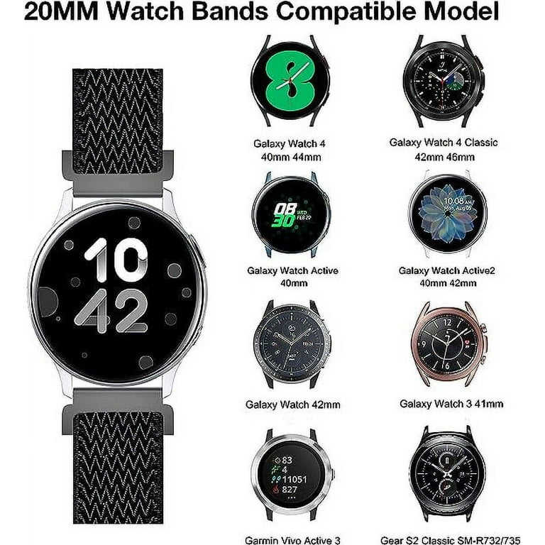 Nylon Strap Samsung Galaxy Watch 6 /5 /4 40mm 44mm /Galaxy Watch 6 Classic  47mm 43mm /Watch 5 Pro 45mm/ Watch 4 Classic 42mm 46mm 