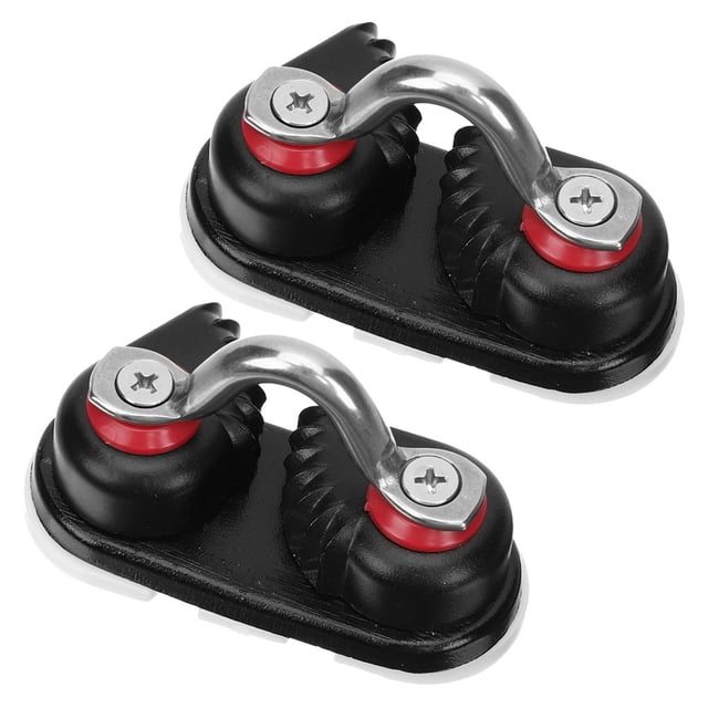 PENIKOKO 2Ud Cleats Marinos Negros De Aleación Para Asegurar En Kayak Y Embarcaciones Varias