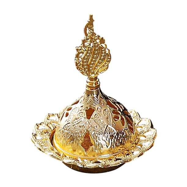 Porta incienso árabe, exquisita mano de obra, regalos navideños, candelabro antiguo Estilo C