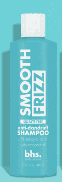 BHS Smooth Frizz Anti-Dandruff Shampoo for All Types Hair 13.5 fl oz