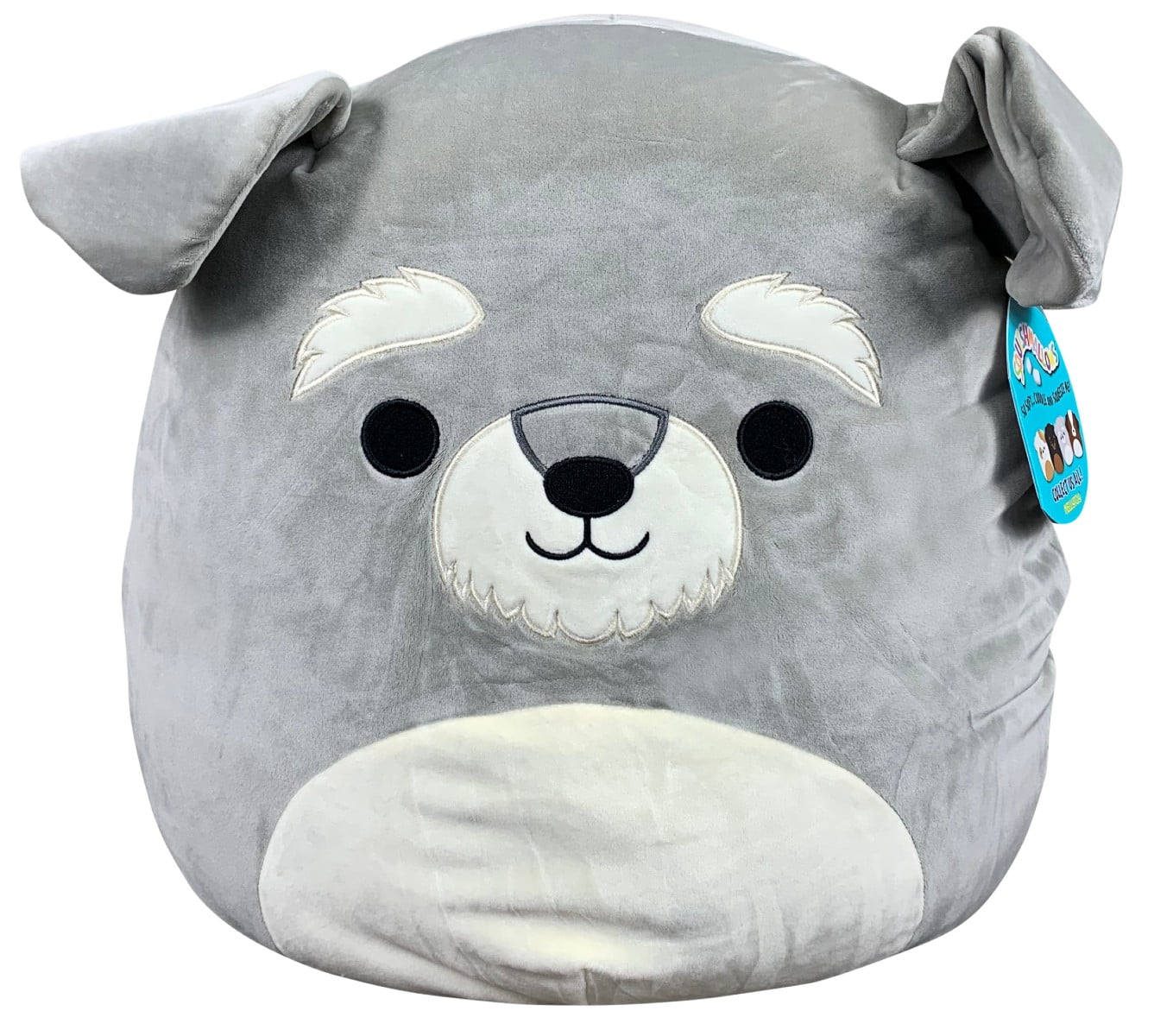 Squishmallow 16 inch Shaun the Schnauzer Dog Plush Toy, Stuffed Animal