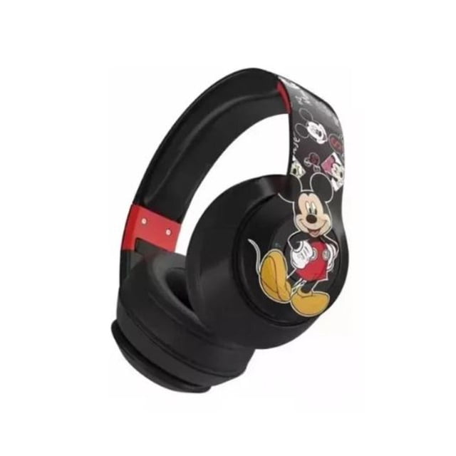 Audífonos Inalámbricos Diadema Mickey Mouse DR-36 Negro Genérico Novedoso