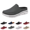 thumbnail image 2 of NOKIO Men's Backless L𝗈afers Breathable Mesh Walking Mules Shoes Comfort S𝗅ip On Garden Clog Slippers Wide Width Closed Toe Casual Sneakers Lightweight Walking Tennis Shoes, 2 of 9