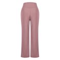 thumbnail image 4 of ZOIGHDA Yoga Pants Women High Waist Straight Wide Leg Solid Color Exercise Gym Running Leggings with Pockets(Purple,X-Large), 4 of 9