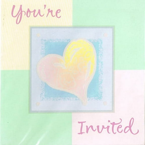 Wedding and Bridal 'Symbols of Love' Invitations w/ Envelopes (8ct)