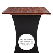 Linon Camden 3-Piece Coastal Corner Breakfast Nook Dining Set with Storage, Black/Walnut