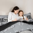 thumbnail image 6 of Homewish Boys Ball Game Full Size Comforter Sets,Las Vegas American Ball Game Bedding Comforter Set,Gray Black Bedding Sets For Kids,Luxury Bedroom Decor Reversible,3pcs, 6 of 9