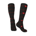 thumbnail image 4 of Balery Cardiogram and Heart Printed Novelty Socks Men's Women's Crew Socks Sports Socks Knee High Socks Cotton Socks Quirky and Cool Socks, 4 of 9