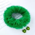 thumbnail image 4 of Coerni New Born St Patricks Day Baby Girl Outfit Baby Short Sleeve Romper Bodysuit+Tutu Tulle Skirt+Headband 3Pcs Clothes Set, 4 of 7