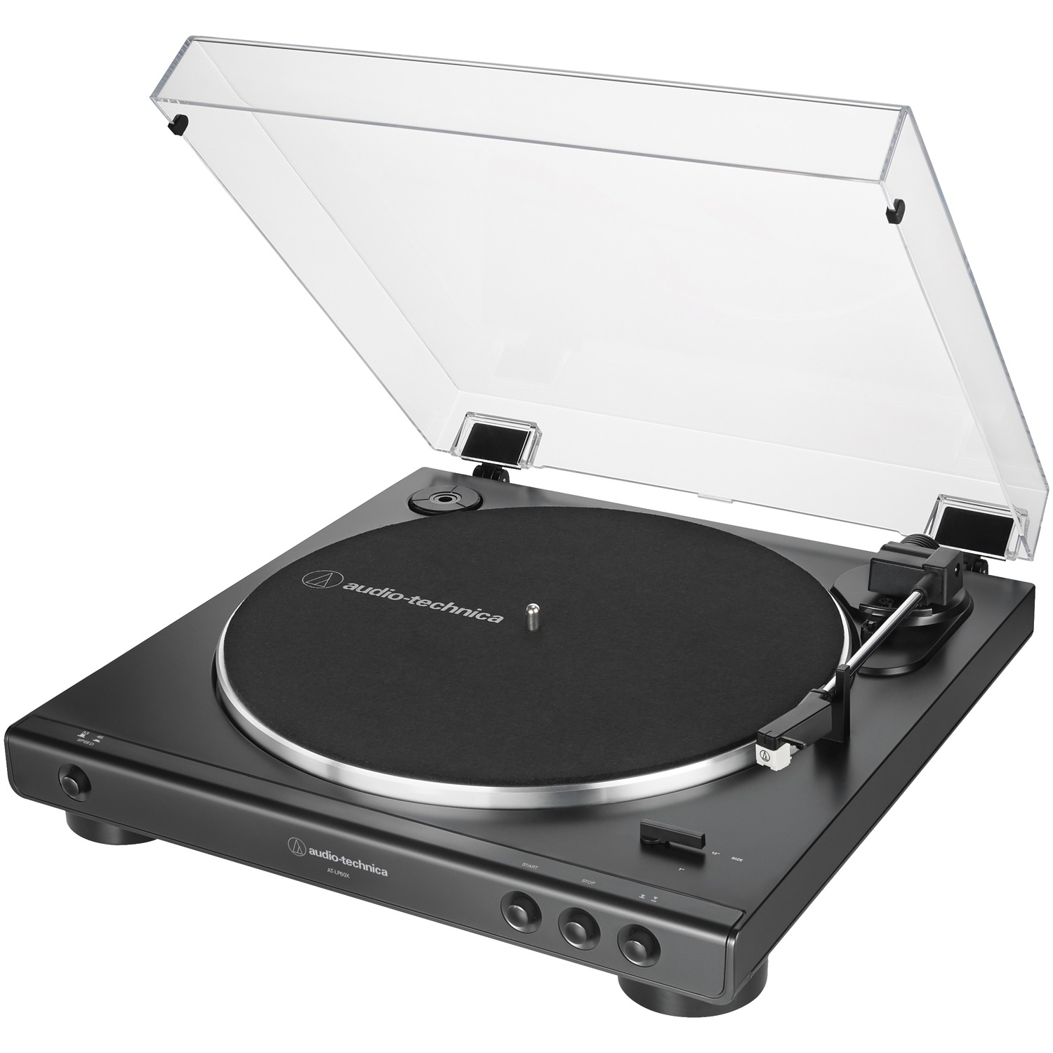 Audio-Technica AT-LP60X Fully Automatic Belt-Drive Stereo Turntable (Black) - image 3 of 4
