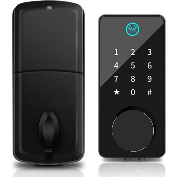 WEILAILIFE Smart Lock Keyless Entry Fingerprint Home Door, WEILAILIFE Touchscreen Keypad with APP Control, Phone, Passcode Bluetooth Door Lock for Hotel Apartment .