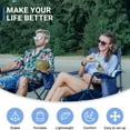thumbnail image 5 of KingCamp Padded Oversized Chair with Cupholder, Cooler, and Pocket, Blue, 5 of 7