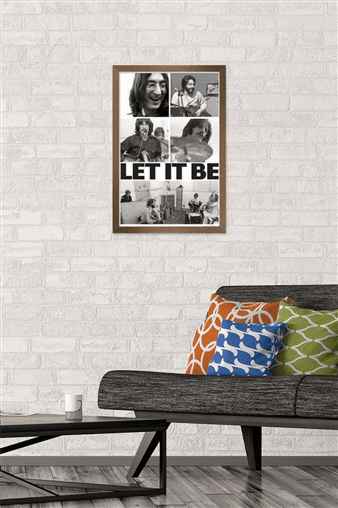 The Beatles - Let It Be Compilation Wall Poster, 14.725" x 22.375", Framed
