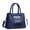 82311Blue, variant on Medium Size Glossy PU Leather Top Handle Crossbody Tote Purses for Women Simple Large Capacity Black Crocodile Pattern Shoulder Handbags for Women with Compartments For Mom