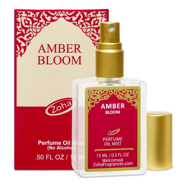 Amber Bloom Perfume Oil Mist (No Alcohol) Amber Oil Fragrance