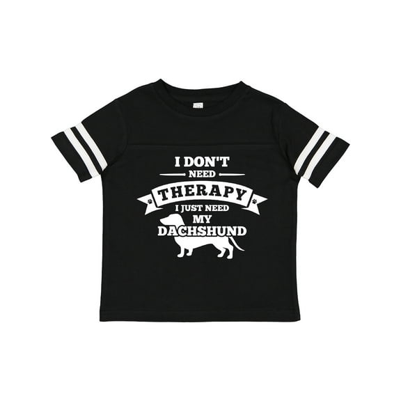 Inktastic No Therapy Dachshund Boys or Girls Toddler T-Shirt