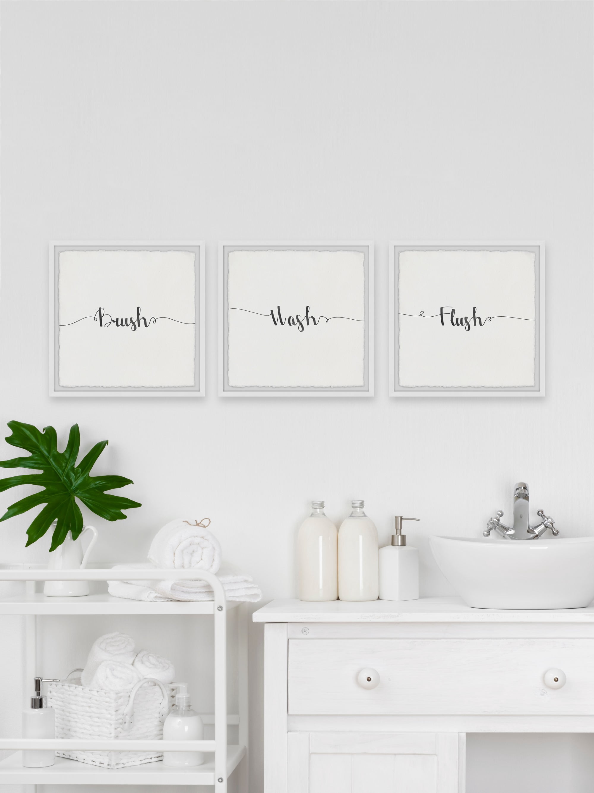 Series of Notes Triptych 12 in x 12 in Framed Painting Art Prints, by Marmont Hill