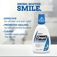 Orajel Antiseptic Mouth Sore Rinse 16 oz Kills Bacteria For Canker