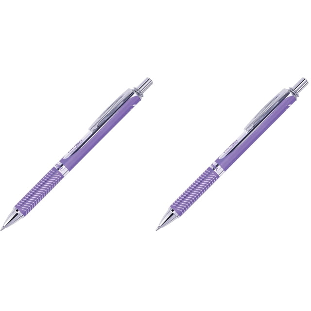 Bolígrafos de gel Pentel EnerGel Alloy retráctiles, paquete de 2