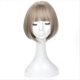 thumbnail image 4 of Peluca Bob para Mujer, Peluca Bob Corta de Aspecto Natural, Peluca Recta para Principiantes para Versiones Diarias de Corea Gris, 4 of 5