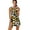 Sunflower and Cow Spot, variant on COEQINE Sunflower and Cow Spot Print Tennis Dress for Women with Built in Shorts and Pockets Sleeveless Zip Up Athletic Dresses with 2 Piece Set V-Neck Exercise Golf Dresses, XS