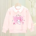thumbnail image 3 of Sudadera con capucha de manga larga para niños, suéter con cuello de princesa Sanrios, dibujos animados, My Melody, Cinnamoroll, Kuromi, 3 of 5