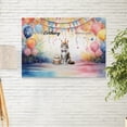 thumbnail image 2 of Happy Birthday to Maine Coon Kitten Party Balloons Cake Horizontal Matte Canvas Poster Cat Lover Kitten Owner Gifts Wall Art Home Decor - 00027, 2 of 5