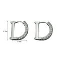 thumbnail image 3 of EWASON D Letter Full Diamond Earrings Women's Sweet Cool Earrings Temperament Earrings,Alloy,Silver, 3 of 8